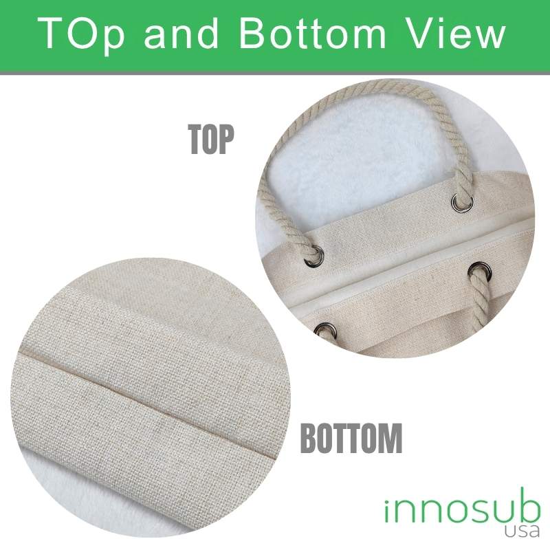 Sublimation Blanks Linen Tote Bag With Strong Rope - 18.89x14.96 ”