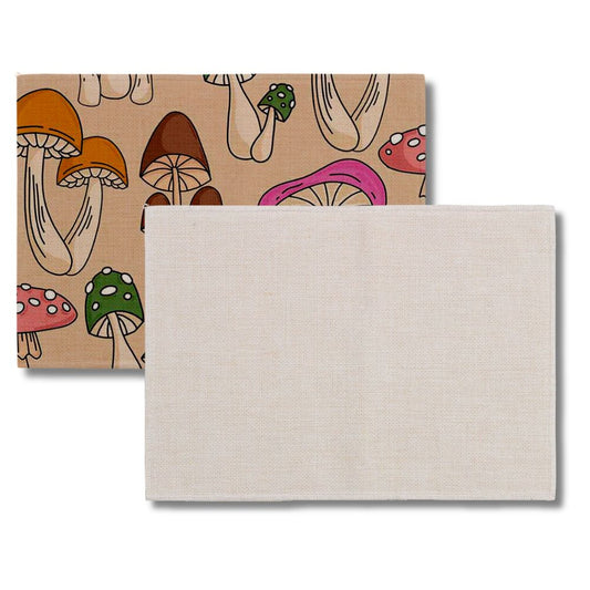 Sublimation Blanks Linen Micro Placemat 8 x 11 Inch - Rectangle | Double Sided
