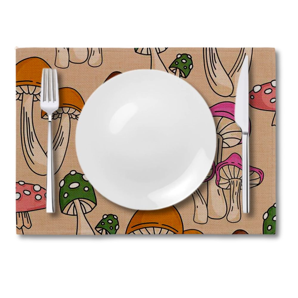 Sublimation Blanks Linen Micro Placemat 8 x 11 Inch - Rectangle | Double Sided