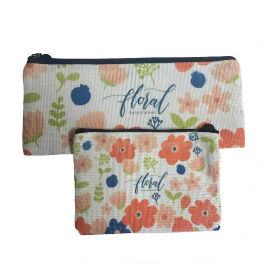 Petite & Personalized: Sublimation Blank Linen Small/Mediun Pouches