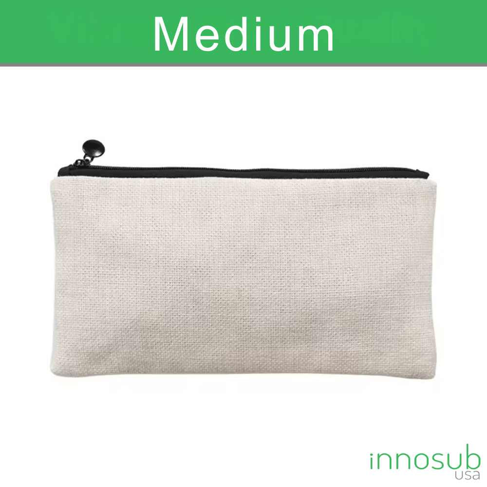 Petite & Personalized: Sublimation Blank Linen Small/Mediun Pouches