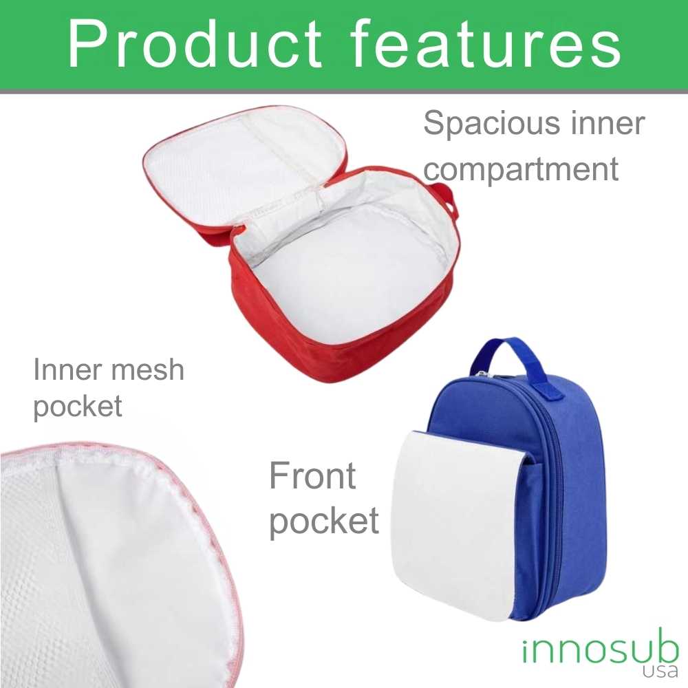 Sublimation Blanks Lunch Bag | Kids Lunch Box |DIY Sublimation Printing
