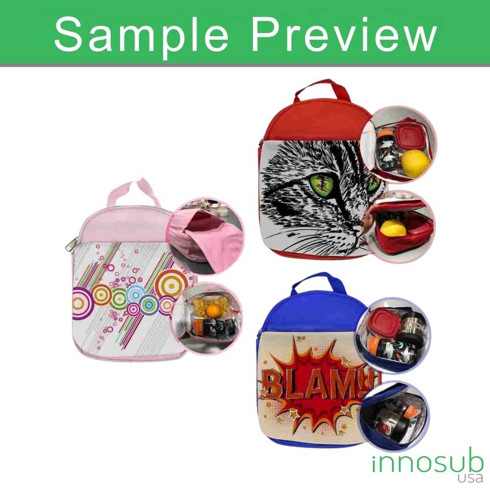 Sublimation Blanks Lunch Bag | Kids Lunch Box |DIY Sublimation Printing