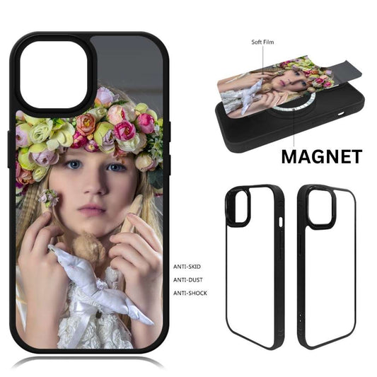 Sublimation Blanks 2D Magnetic Rubber Cases for iPhone 15 | 15 Plus | 15 Pro | 15 Pro Max