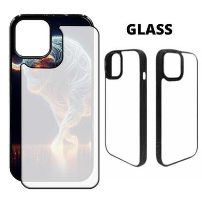 Sublimation Blanks Phone Cases for iPhone 16/15/14/13/12 Pro MAX -Tempered Glass Insert