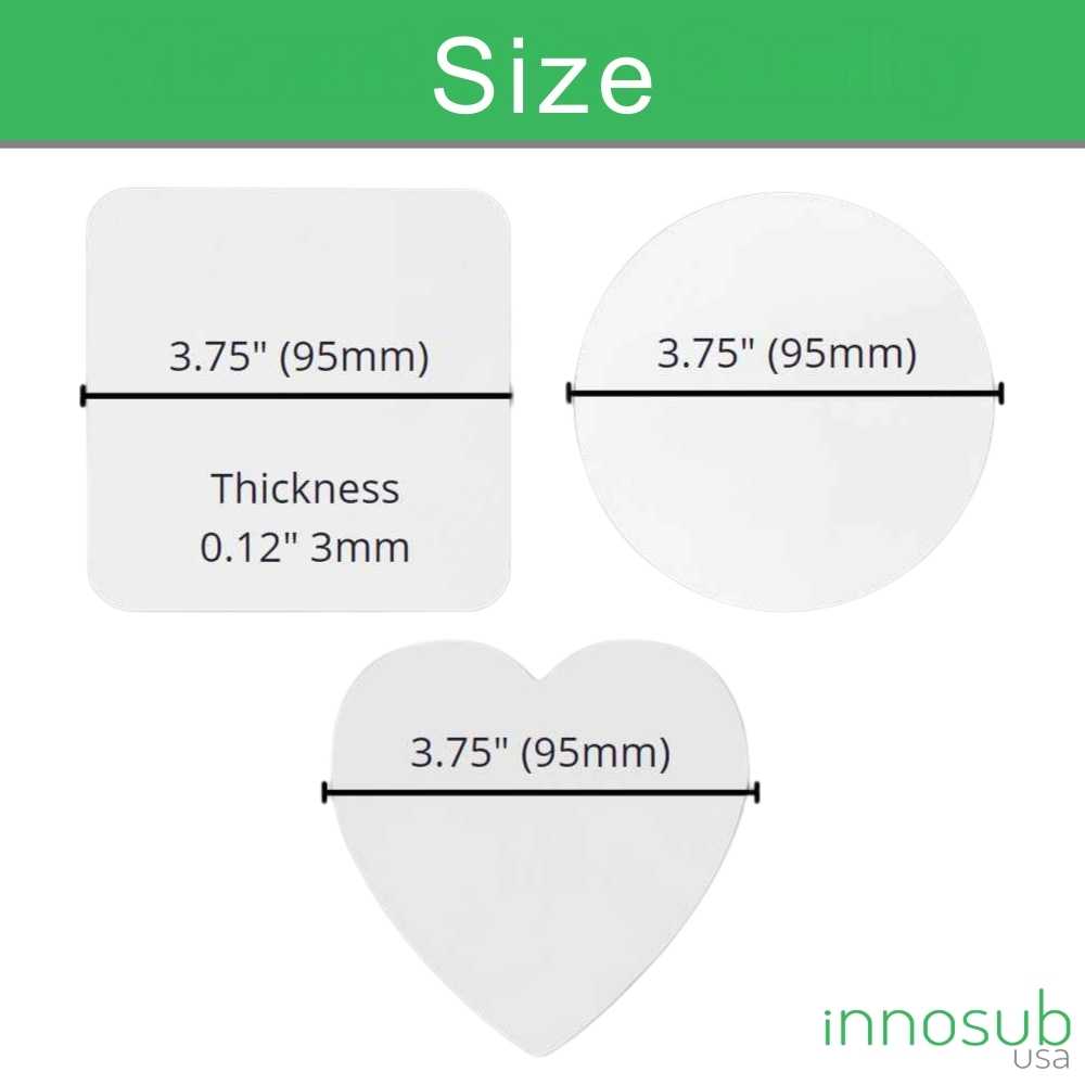 Sublimation MDF Coaster Blanks | Heat Press | Diy by INNOSUB USA