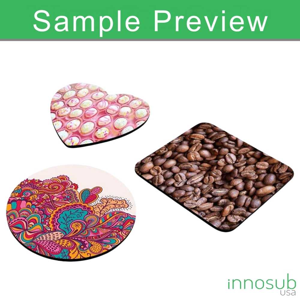 Sublimation MDF Coaster Blanks | Heat Press | Diy by INNOSUB USA