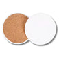 Round Sublimation MDF Coaster with Cork Base | DIY by INNOSUB USA