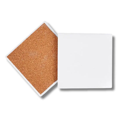Square Sublimation MDF Coaster with Cork Base | DIY by INNOSUB USA