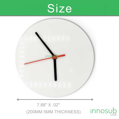 Sublimation MDF Wall Clock Blanks |Manually  WallClock | 8 inch | 12" | by INNOSUB USA