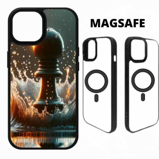 Sublimation Blanks 2D Magnetic Rubber Cases for iPhone 15|16|Pro|Pro Max