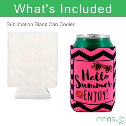 Sublimation Printing Neoprene 12 Oz Can Cooler Blanks | DIY Printing by INNOSUB USA