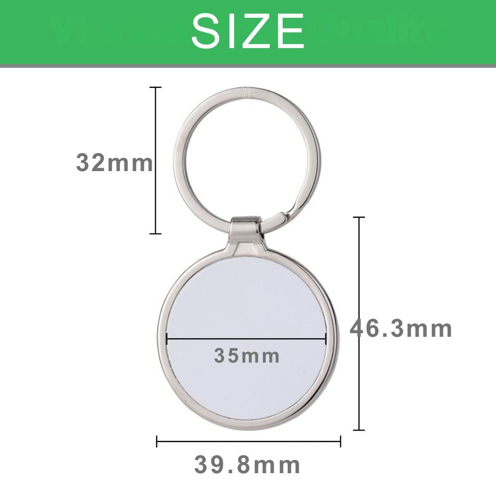 One-sided Framed Imprint Keychain