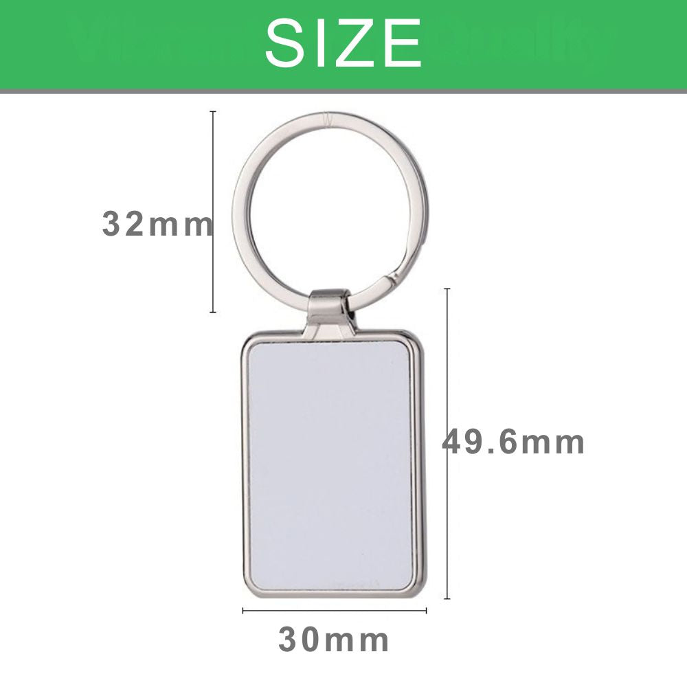 One-sided Framed Imprint Keychain