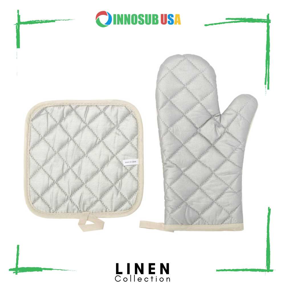 Blank Sublimation Oven Mitt With Silicone, Sublimation Linen Oven Mitt  Sublimation Blanks, Sublimation Linen Kitchen Decor 
