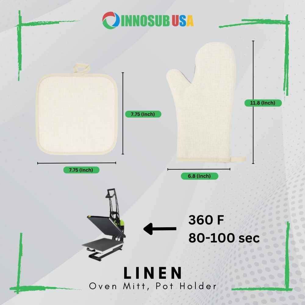 Source Prosub 8 inch Linen Sublimation Pot Holder Blank Customized