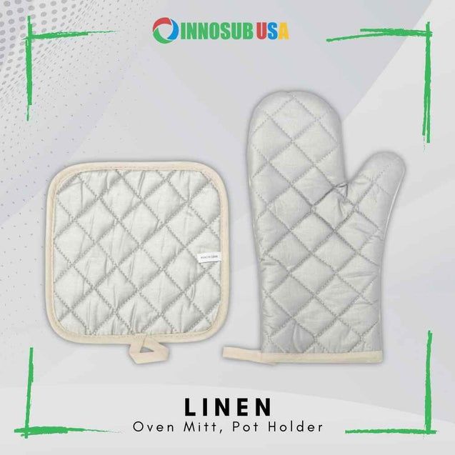 innosub usa sublimation blanks Linen Oven Mitt / Pot Holder