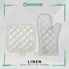 innosub usa sublimation blanks Linen Oven Mitt / Pot Holder