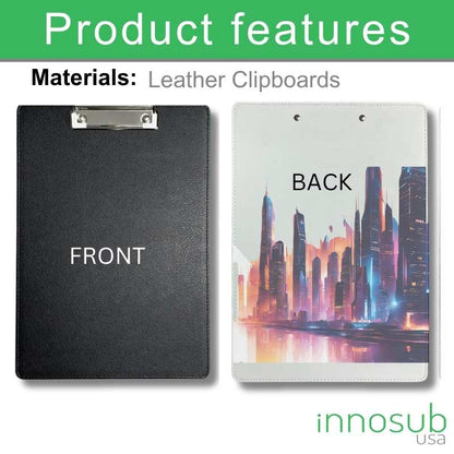 Sublimation Blanks PU Large Clipboard  - A4 - White