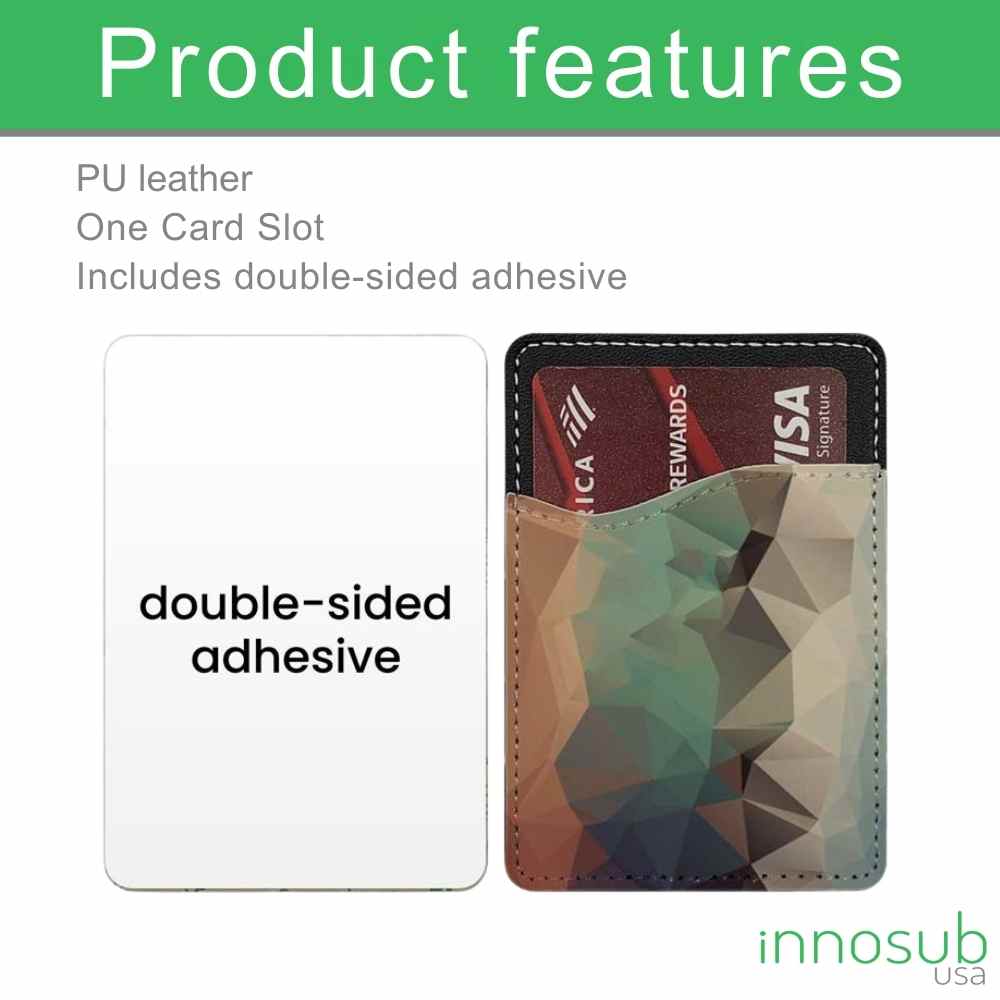 Sublimation Blanks PU Leather Card Holder For Sublimation Printing