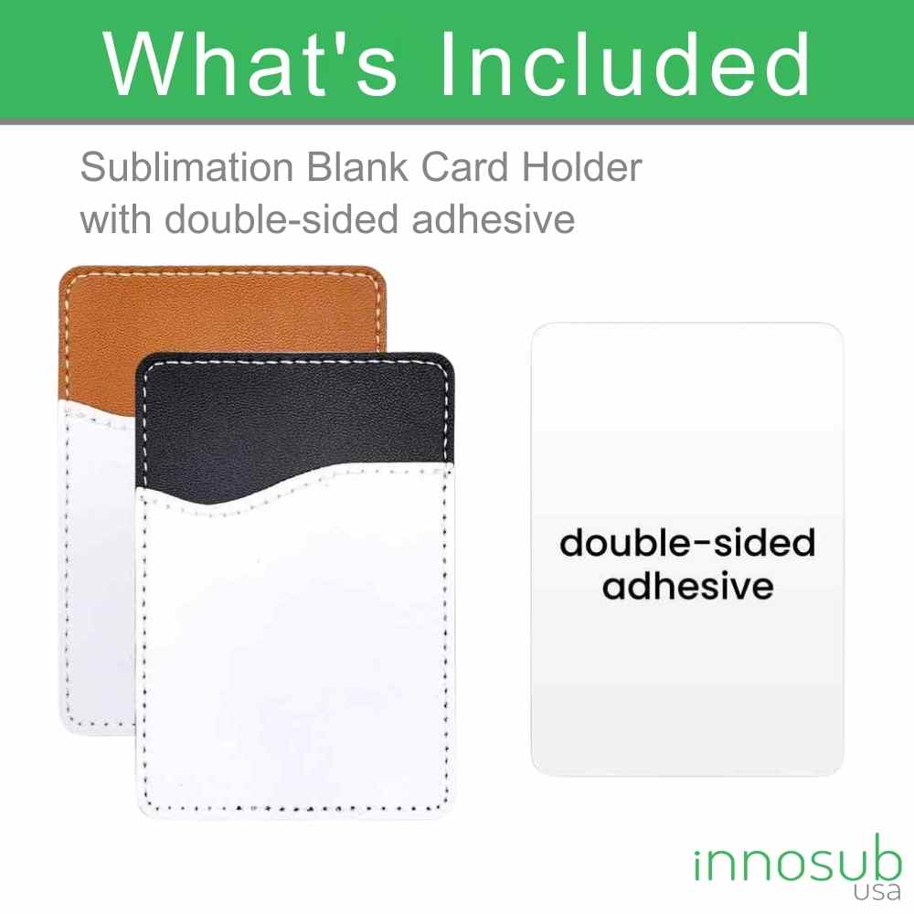 Sublimation Blanks PU Leather Card Holder For Sublimation Printing