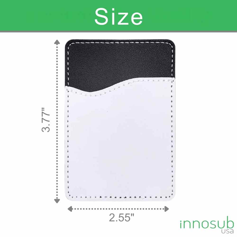 Sublimation Blanks PU Leather Card Holder For Sublimation Printing