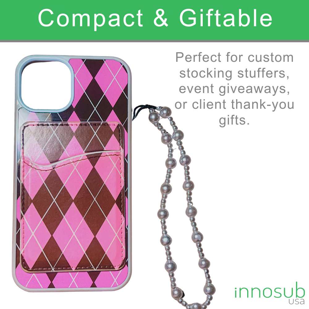 Sublimation Blanks PU Leather White Card Holder For Sublimation Printing innosubUSA