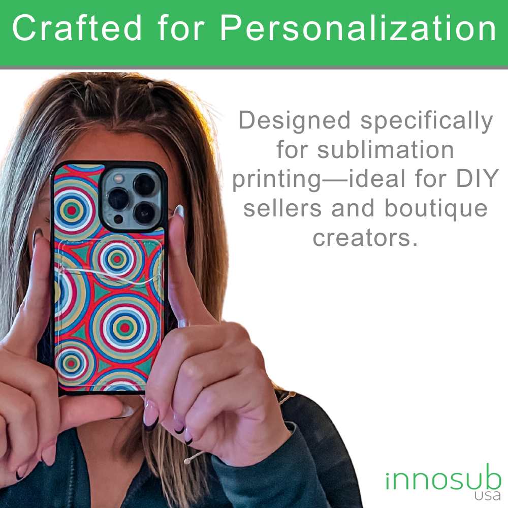 Sublimation Blanks PU Leather White Card Holder For Sublimation Printing Cricut