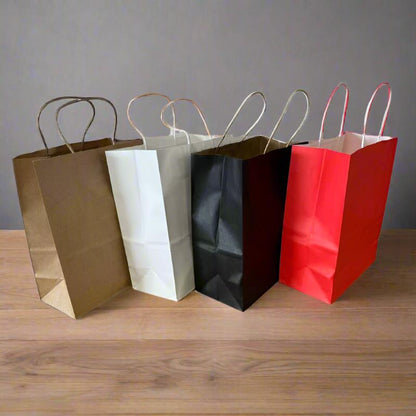 Paper Gift Bag 21*11*27cm - in 4 Colors DIY