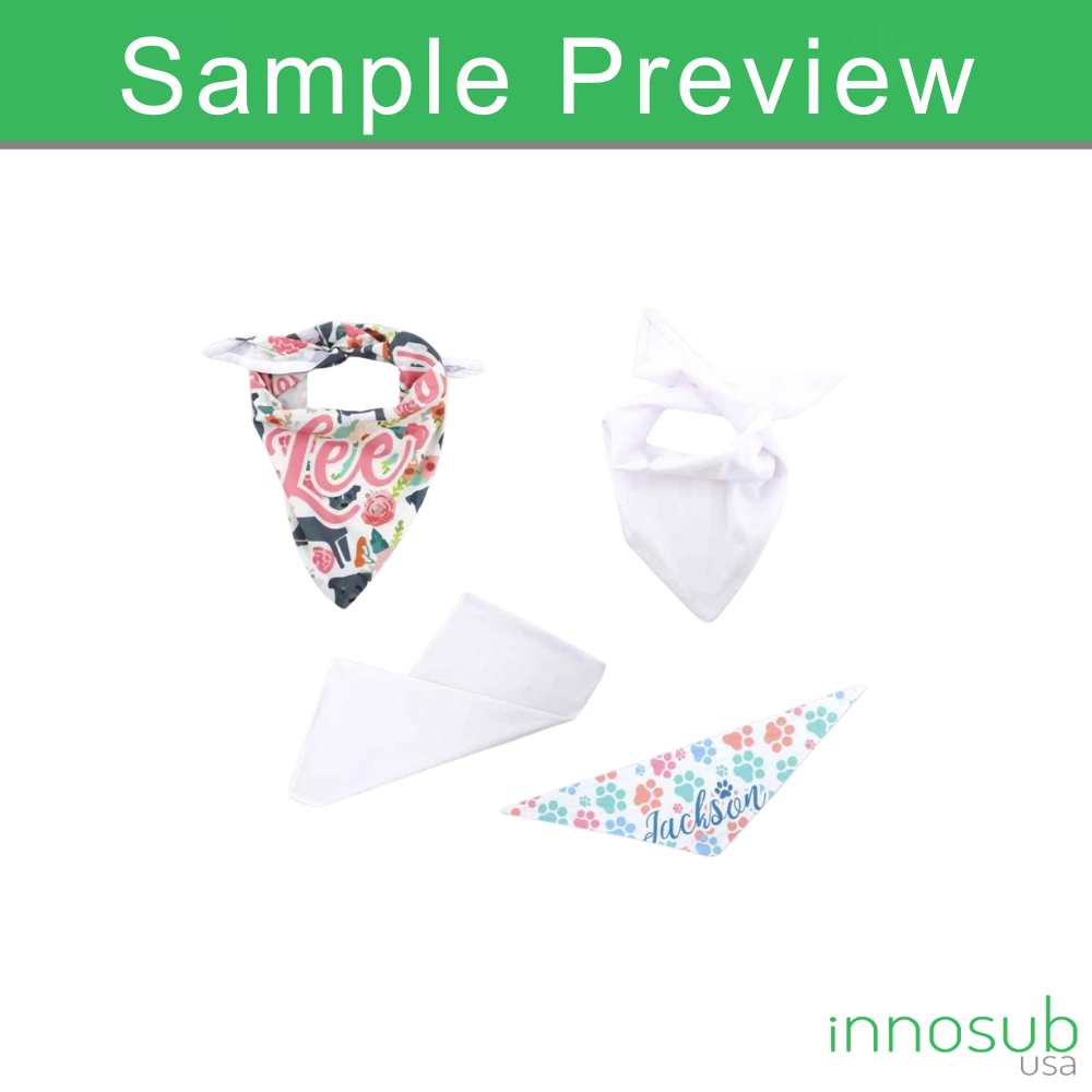 Sublimation Blank Pet Bandana Polyester 25" x 13" by INNOSUB USA