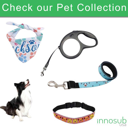 Sublimation Blank Pet Dog Leash Polyester 4 Feet by INNOSUB USA