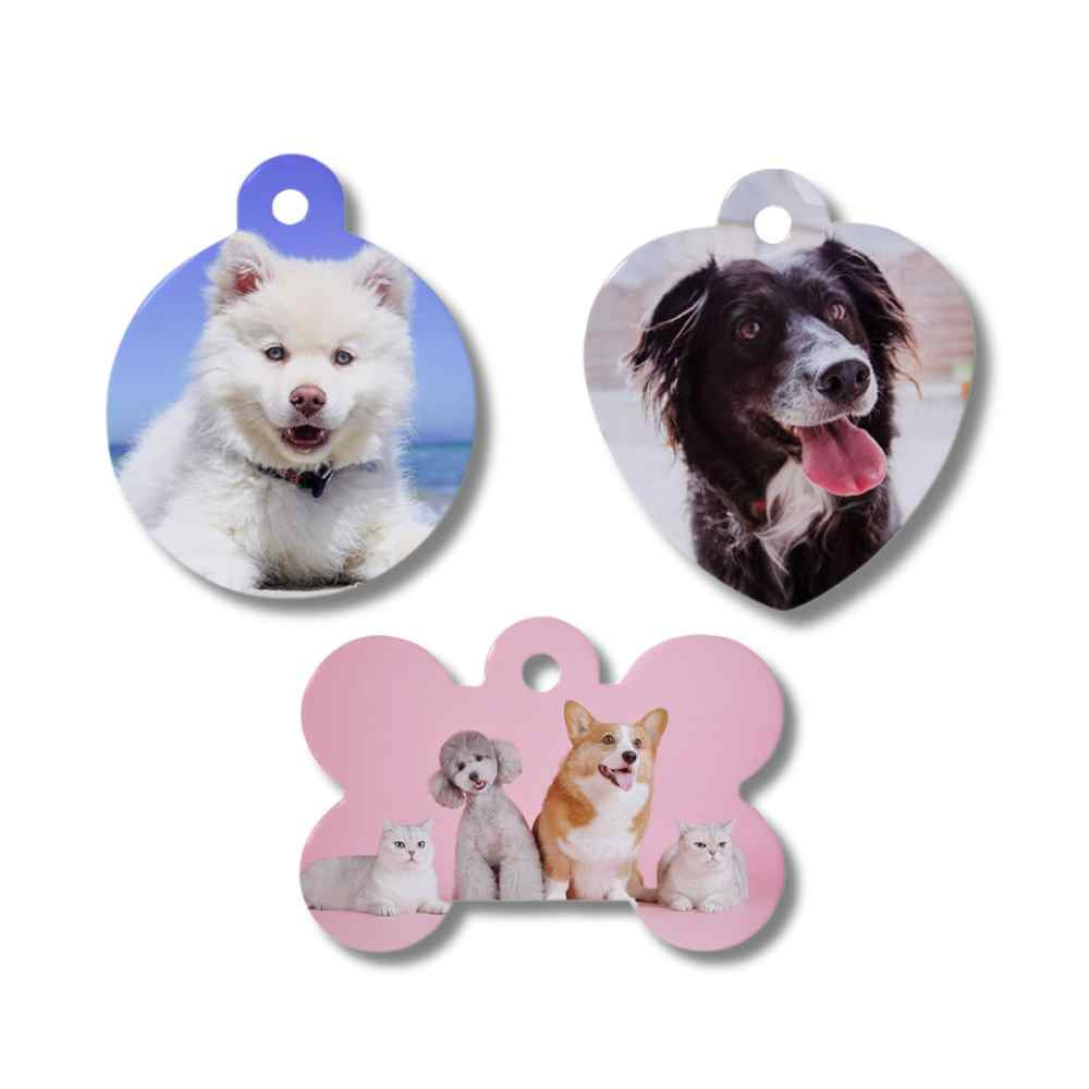 Durable ID & Style: Sublimation Blank Aluminum Pet Tags (Double-Sided)