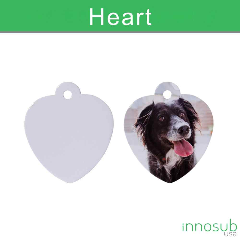 Durable ID & Style: Sublimation Blank Aluminum Pet Tags (Double-Sided)