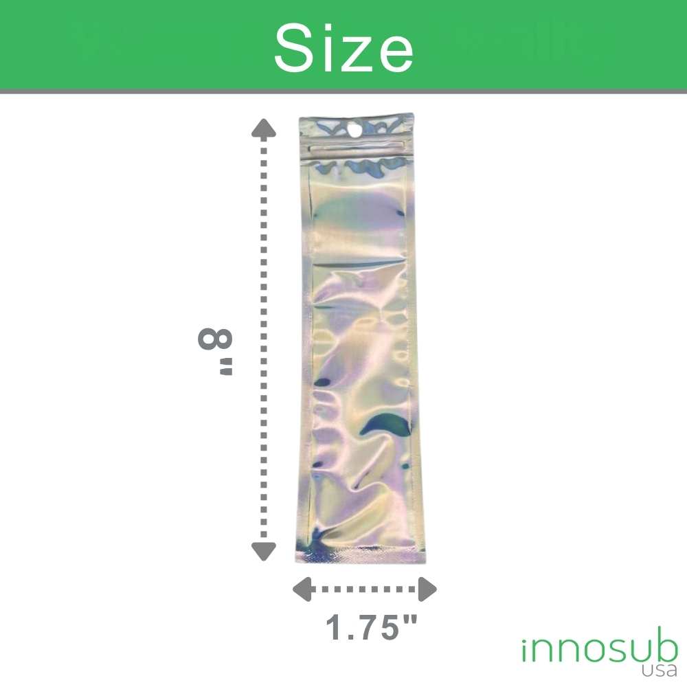 Plastic Silver PP Bag - 8x1.75" - Perfect Size Bookmarks