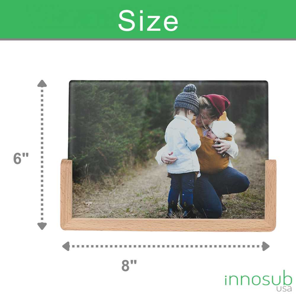 Sublimation Photo Panel Wood Base - Vertical and Horizontal