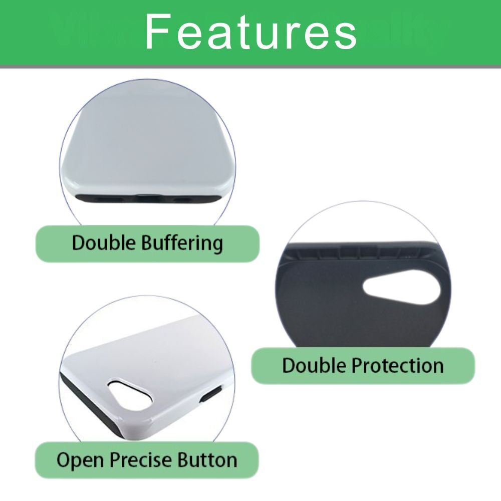 Sublimation Blanks 3D Magnetic Phone Cases for Pixel 10|9|8: 2-in-1 Tough Case