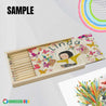 PlyWood Brush-pencil Box with 12 pcs color pencils  innosub usa art supply