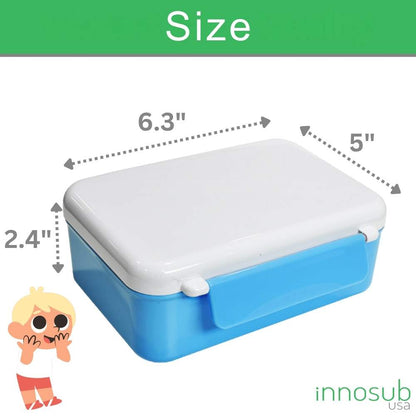 Sublimation Blanks Kids Lunch Box Polymer Double Locking (3D Sublimation )