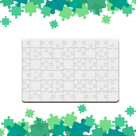 Sublimation Blanks Puzzle  Polymer Jigsaw A5 | 24 / 54 Pieces | By INNOSUB USA