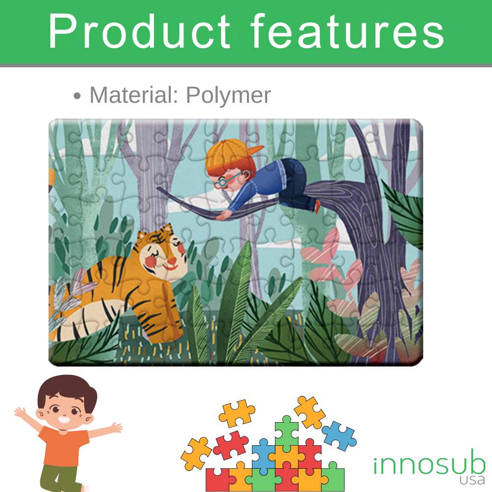 Sublimation Blanks Puzzle  Polymer Jigsaw A5 | 24 / 54 Pieces | By INNOSUB USA