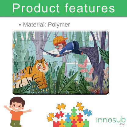 Sublimation Blanks Puzzle  Polymer Jigsaw A5 | 24 / 54 Pieces | By INNOSUB USA