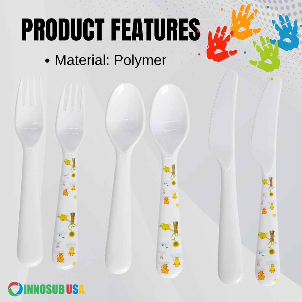  Polymer Kid's Knife Spoon Fork  innosub usa los angeles