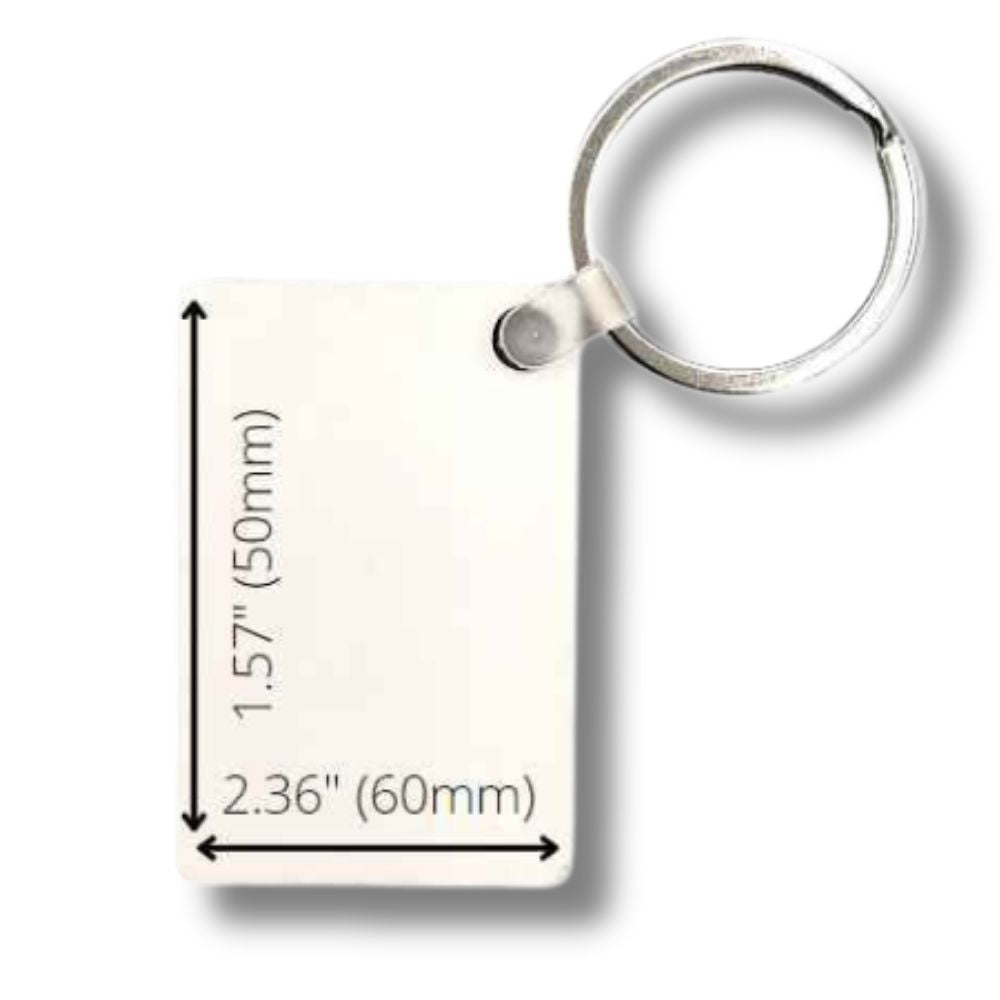 Sublimation Printing MDF Keychain Blank - 2 Sided | Custom Keychain | Sublimation Keychain | Heat Transfer Keychain by INNOSUB USA