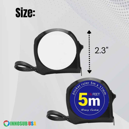 SUBLIMATION BLANKS INNOSUB USA Glass Tape Measure DIY