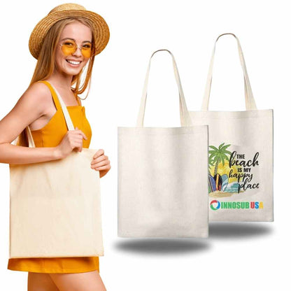 SUBLIMATION BLANKS INNOSUB USA  Linen Tote Bag: Size 13x15 LA