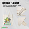 SUBLIMATION BLANKS INNOSUB USA  Linen Tote Bag: Size 13x15 Reusable Bag Art Craft