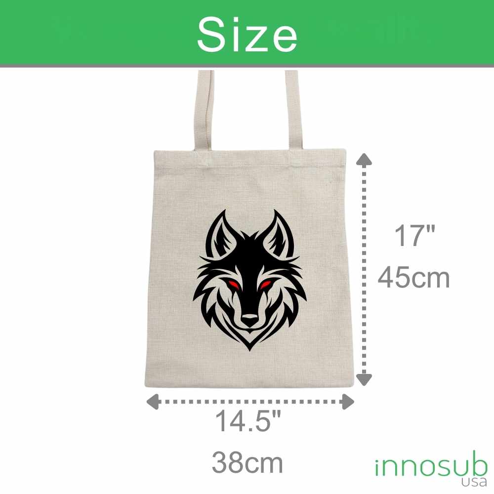 Sublimation Blanks Linen Tote Bag | 5 Sizes| Perfect for Sublimation & UV Printing