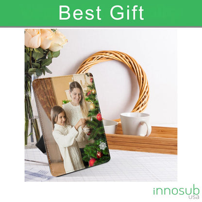 Sublimation Blanks Pu Leather Photo Frame 5x7" with Stand - Frame Collage Display