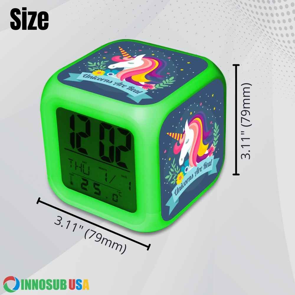 Sublimation blank led clock