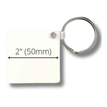Sublimation Printing MDF Keychain Blank - 2 Sided | Custom Keychain | Sublimation Keychain | Heat Transfer Keychain by INNOSUB USA